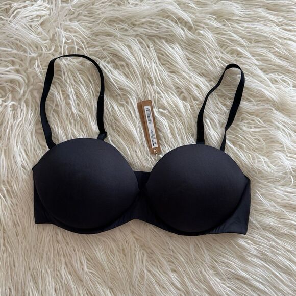 Skims Ultimate Push Up Strapless Bra Onyx Size 38C - Picture 1 of 7